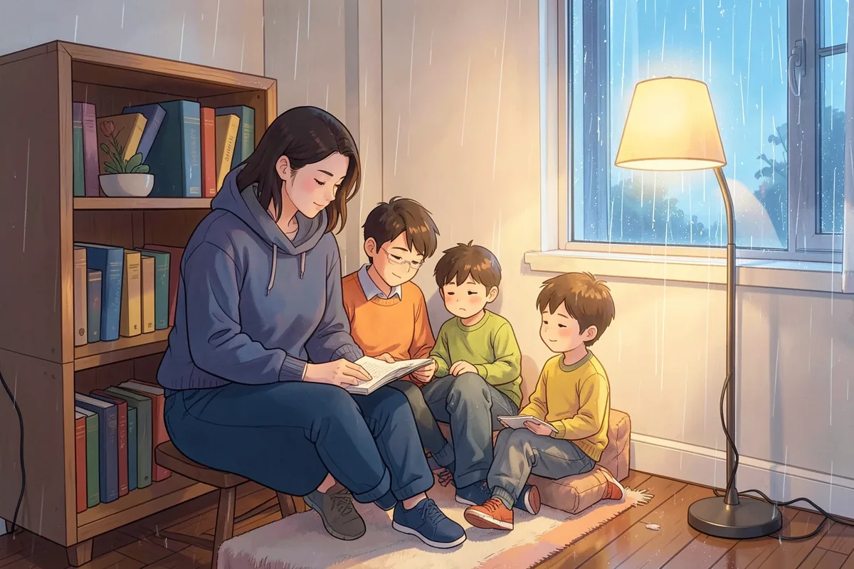 Đọc sách cả nhà mỗi tuần: lập giờ đọc chung, đọc to và góc đọc
