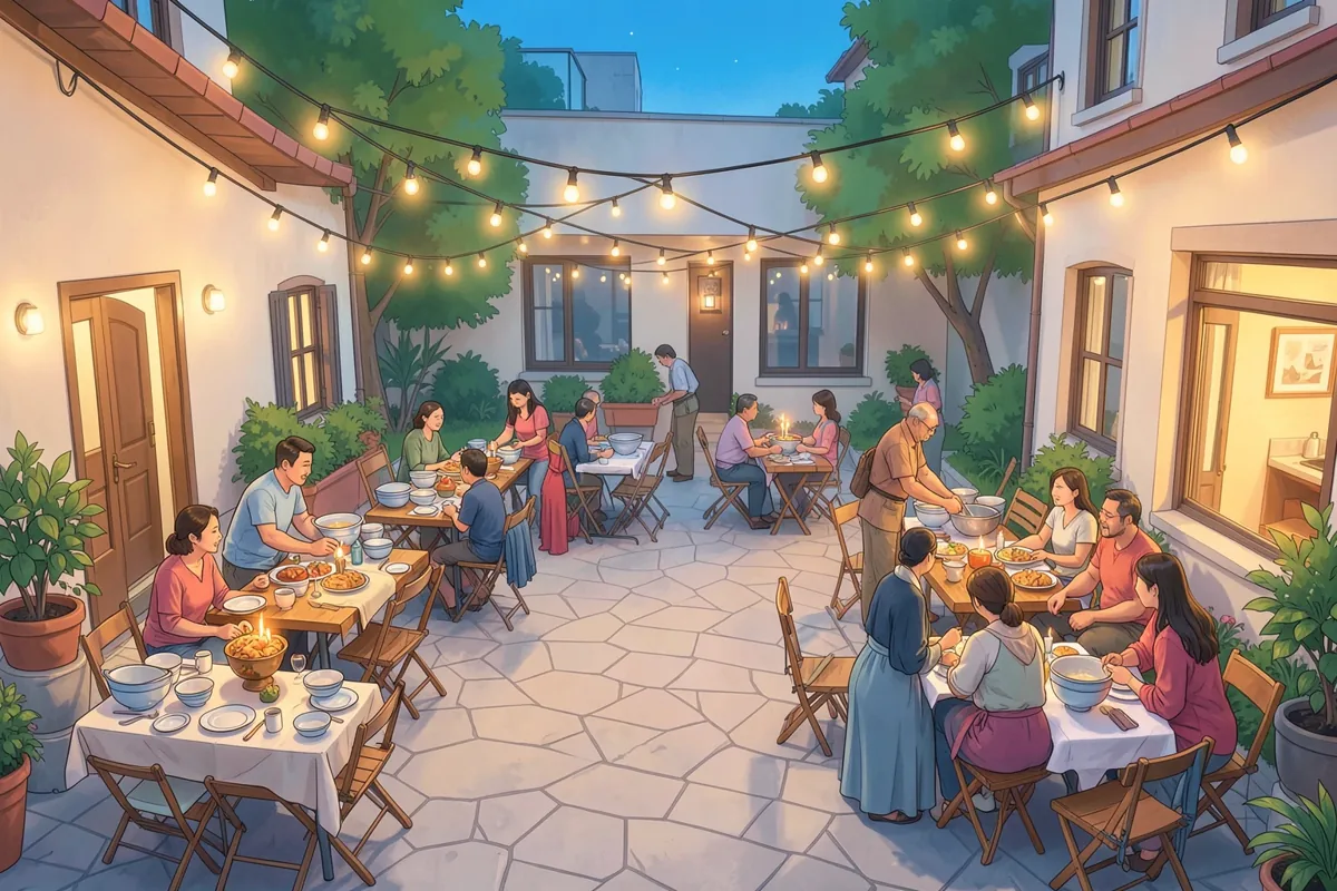 Dọn dẹp trước và sau ngày giỗ, đám tiệc tại nhà: phân công không dồn việc