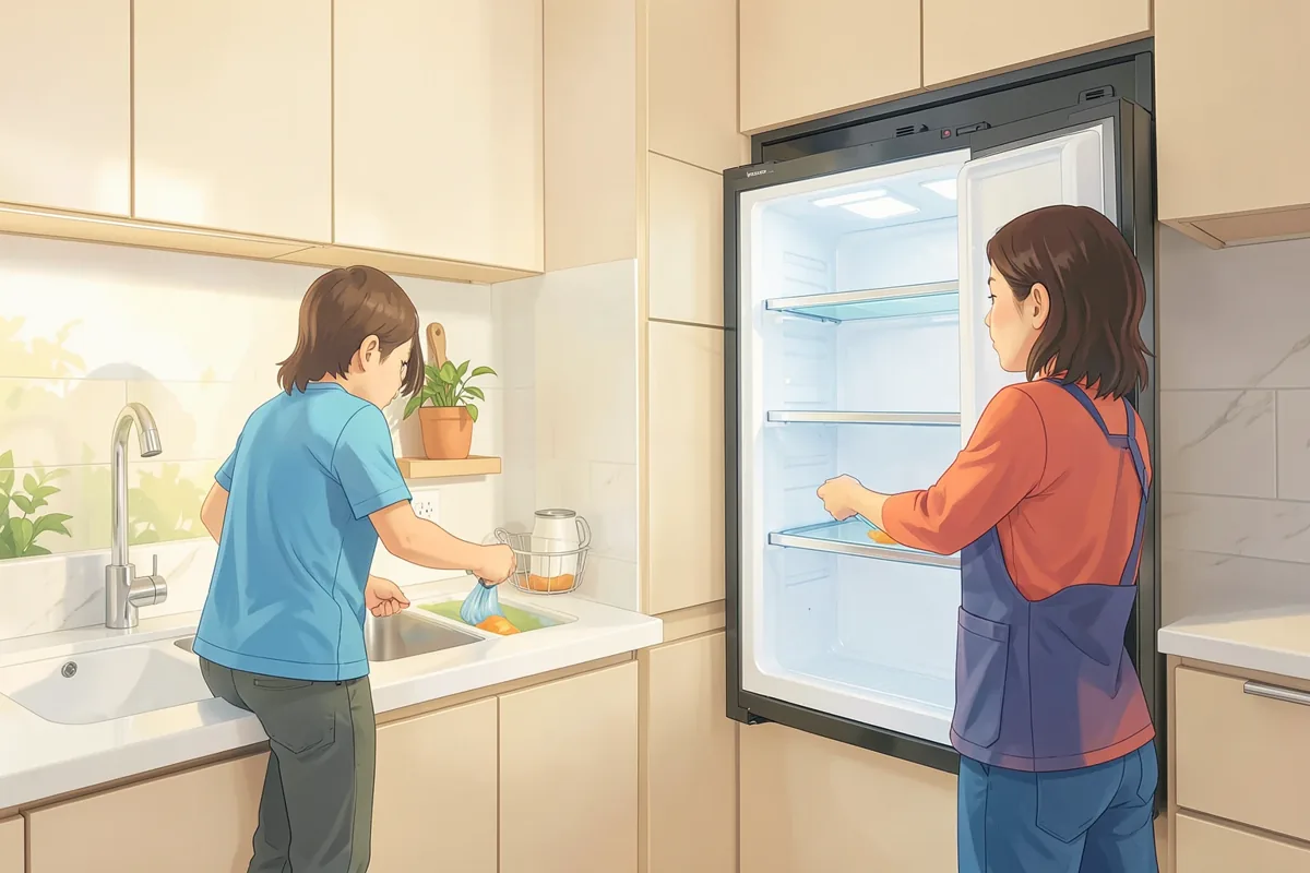 Khử mùi tủ lạnh và vệ sinh định kỳ: trình tự làm sạch tận gốc
