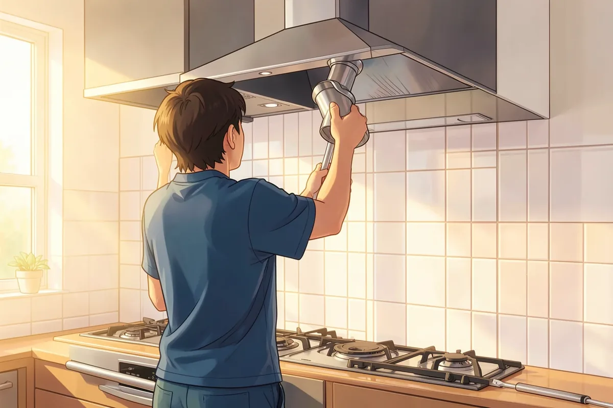 Làm sạch máy hút mùi và tường bếp bám dầu mỡ lâu ngày tại nhà