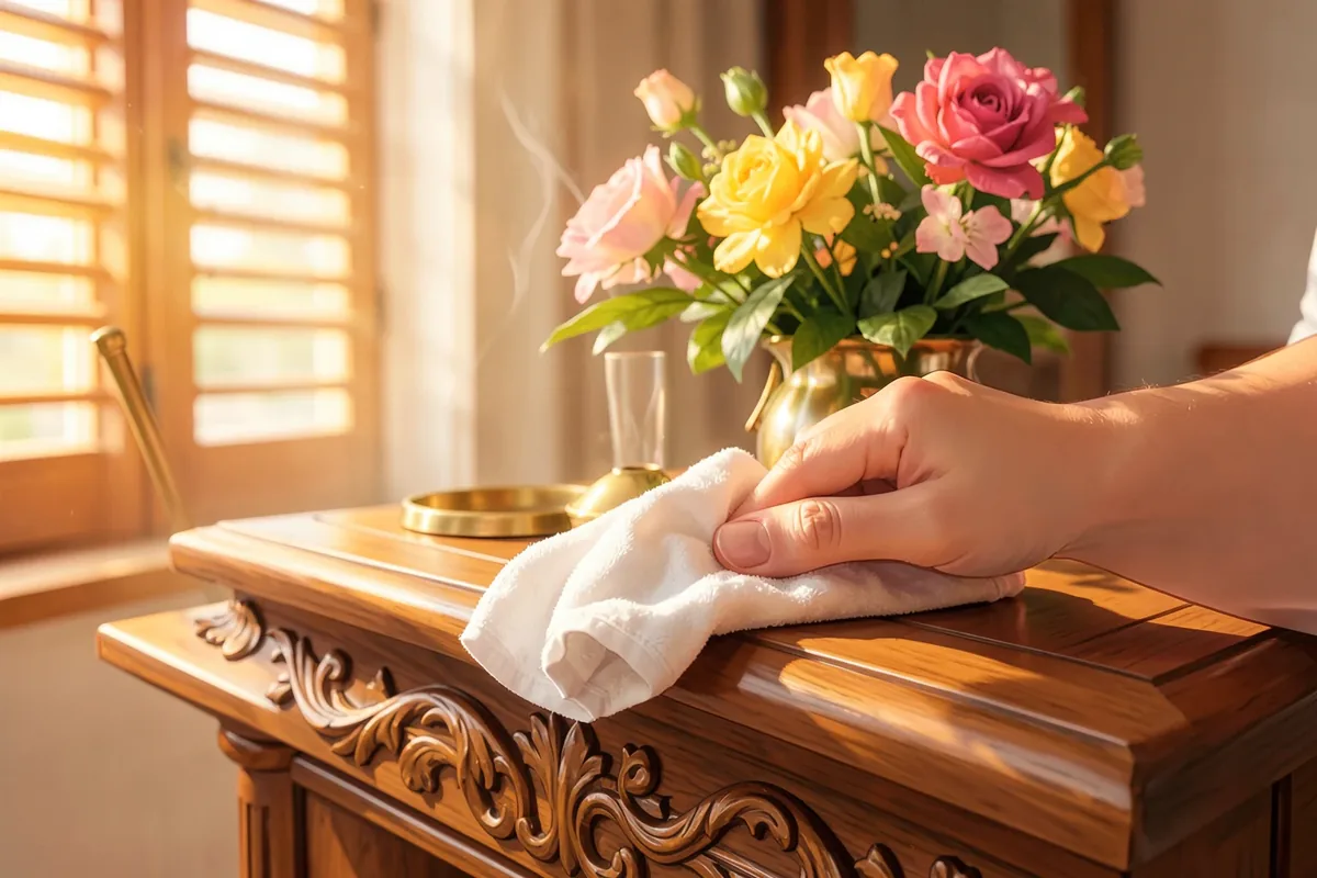 Lau dọn bàn thờ ngày cuối năm: cách làm đúng cho từng loại đồ thờ