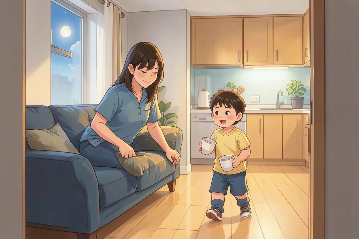Thói quen 10 phút trước giờ ngủ giữ nhà gọn: làm gì, ai làm