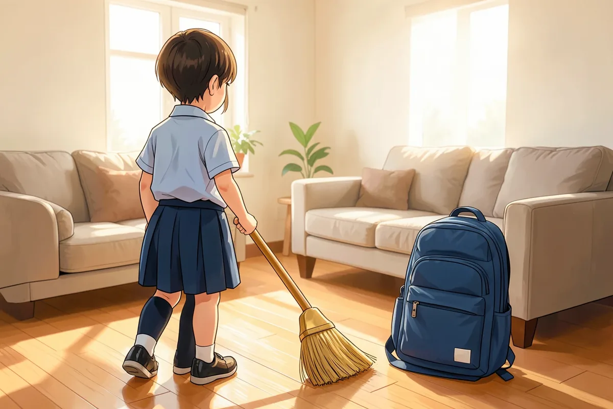 Việc nhà cho trẻ 6–9 tuổi: những việc con tự làm được mỗi ngày
